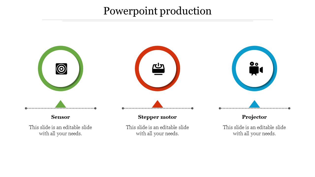 Three Node PowerPoint Production Presentation Template